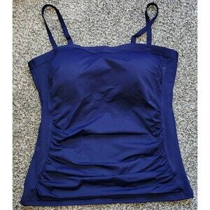 Lands' End Women's Deep Blue One Piece Swim Top